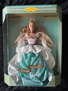 Barbie Angel of Joy Doll - White, Teal & Gold